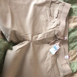 Khaki girls 18 1/2 Justice skinny jeans